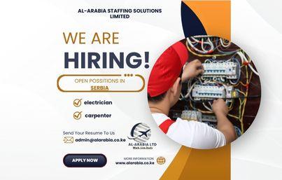 We Are Hiring Electricians and Carpenters for Serbia